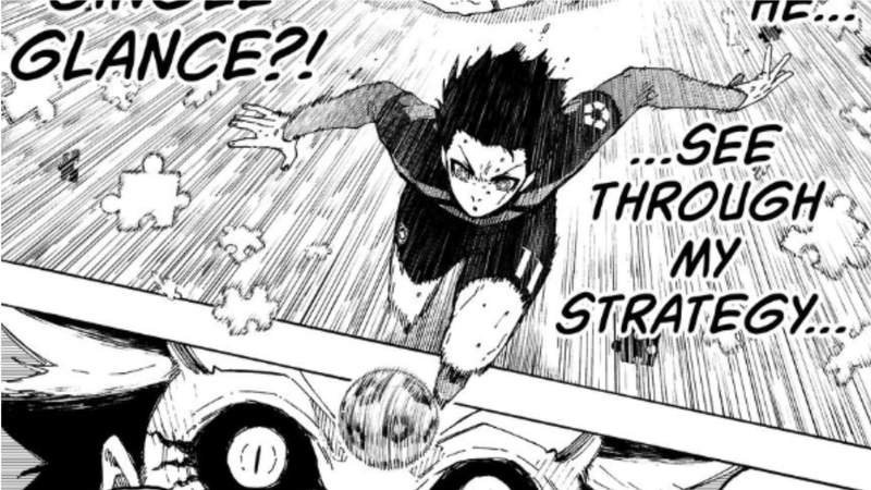 Isagi makes the pass - Source: K Manga