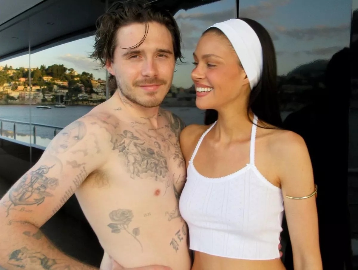 Brooklyn with wife Nicola Peltz