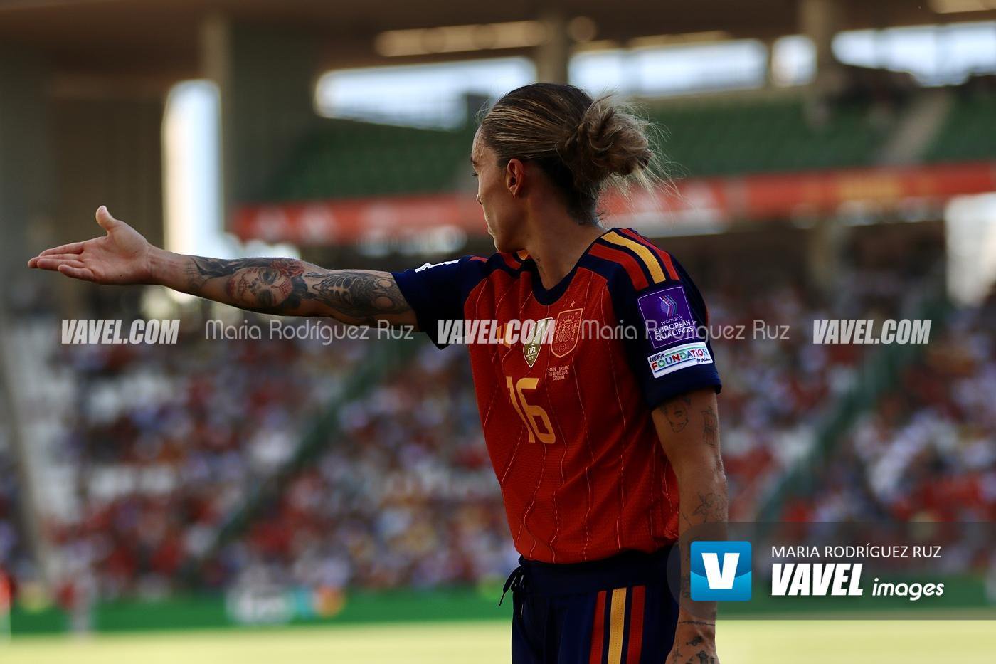 Mapi Leon for Spain (Photo by Maria Rodríguez Ruz / Vavel Images)