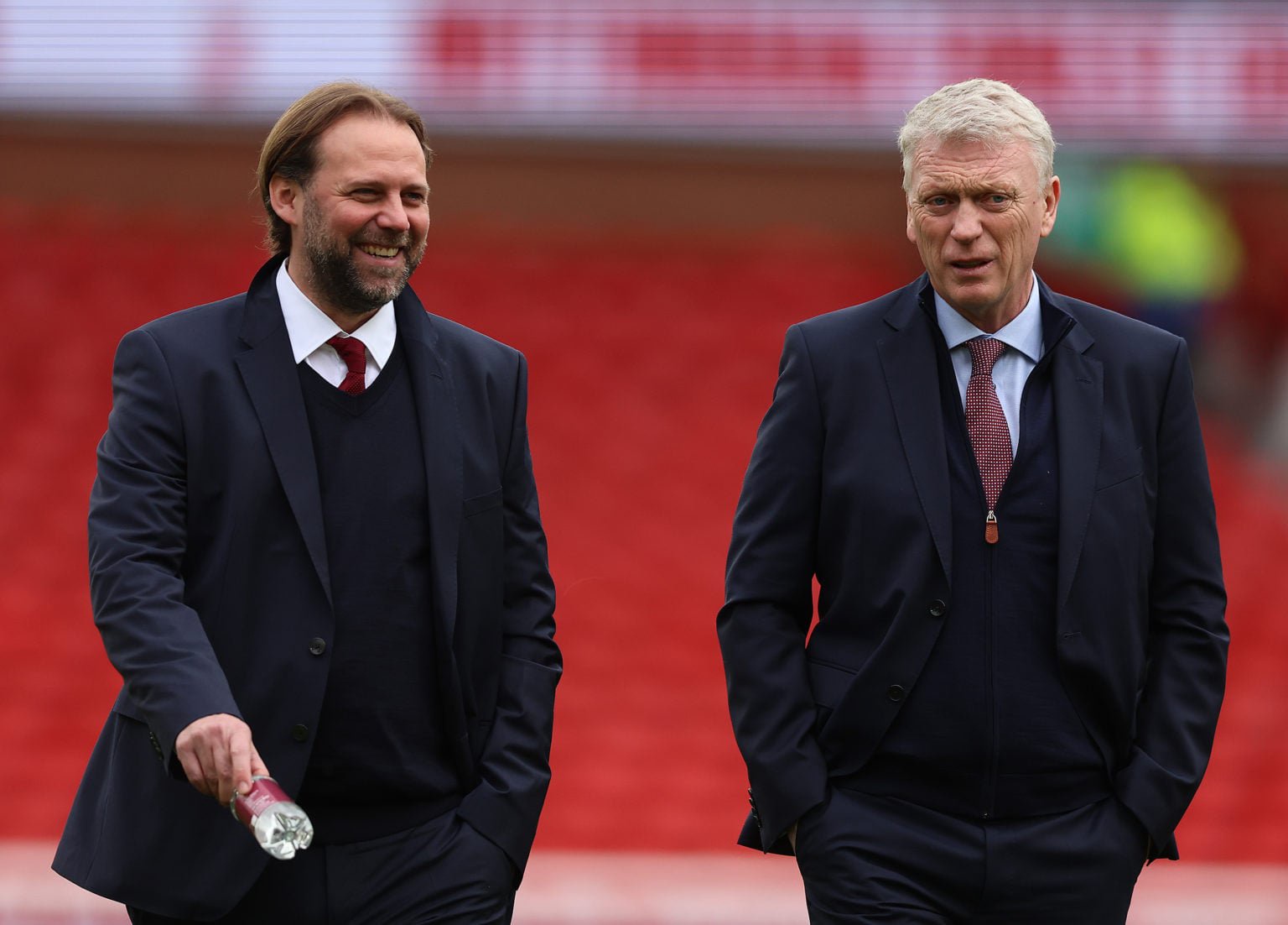David Moyes and Tim Steidten during their time together at West Ham