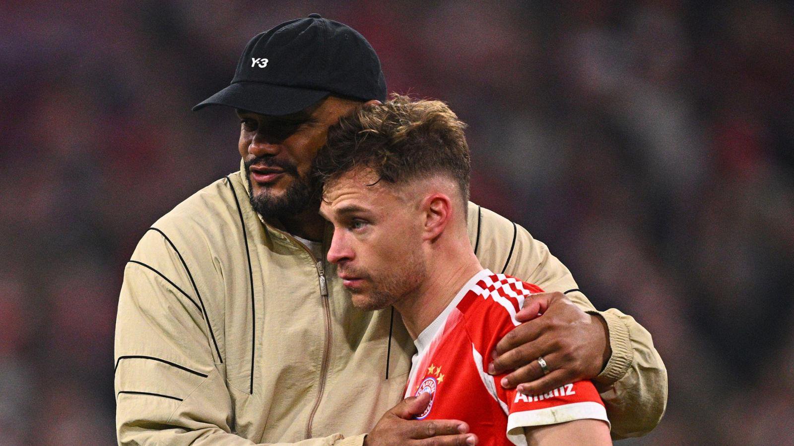 In guten und schlechten Zeiten ein gutes Team: Vincent Kompany und sein Kapitän Joshua Kimmich.