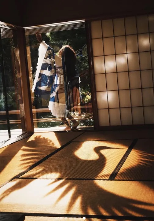 Naomi Osaka paid tribute to her Japanese heritage with a crane pattern outfit 