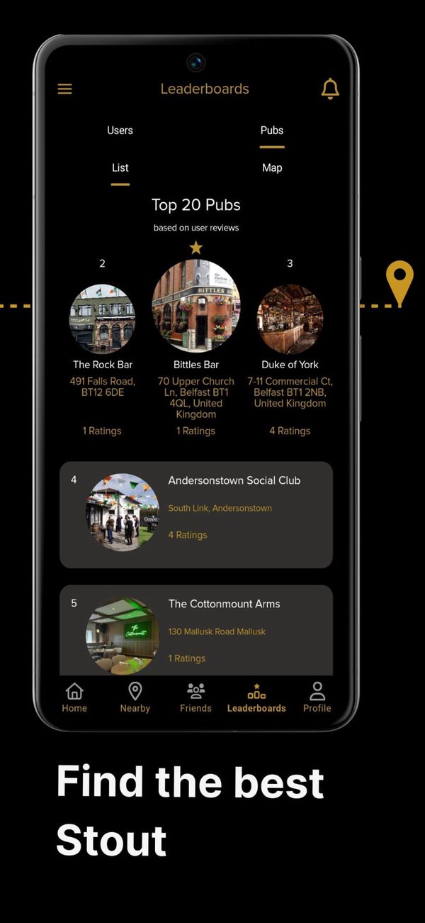 The Stout n About app