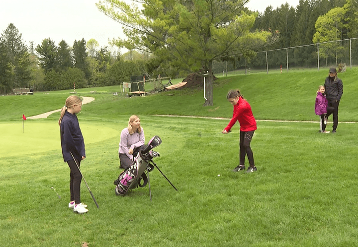 Click to play video: 'New girls’ golf league in Peterborough'