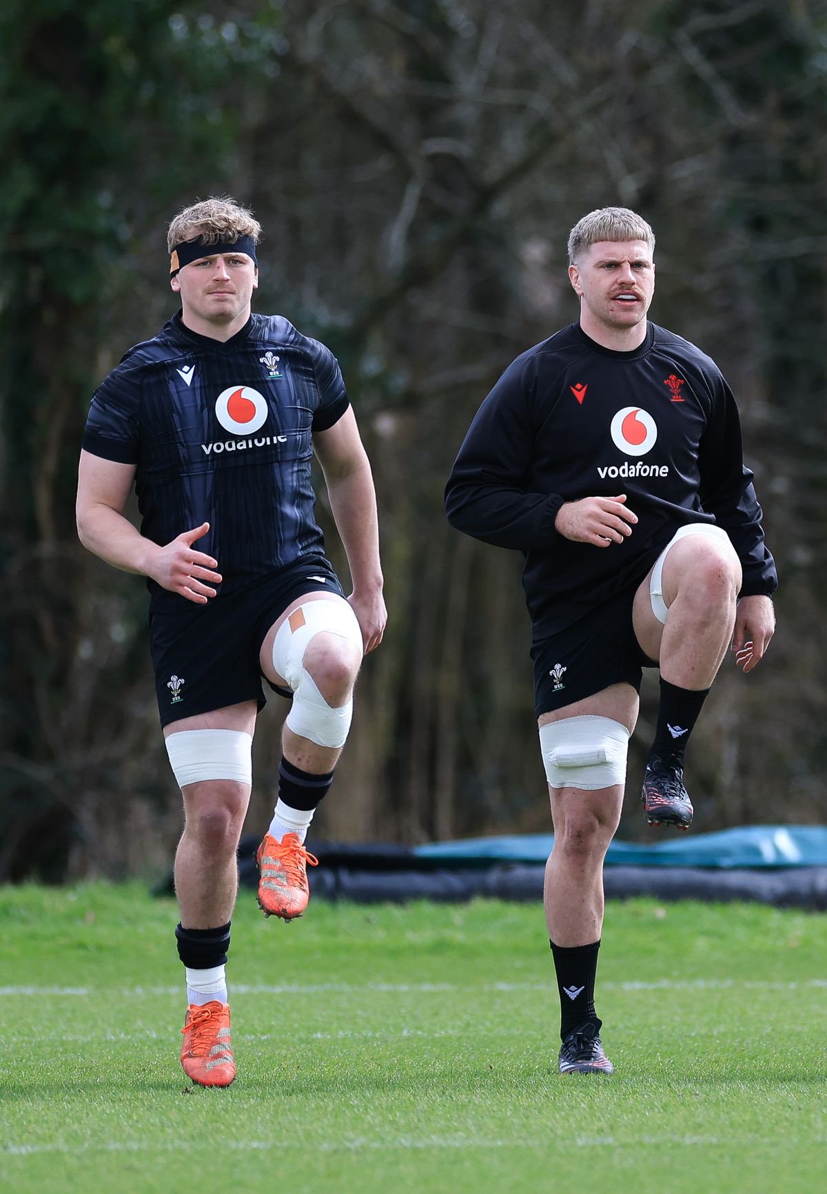 Jac Morgan and Aaron Wainwright will be missing for chunks of Wales' training sessions during the Six Nations now they play in England