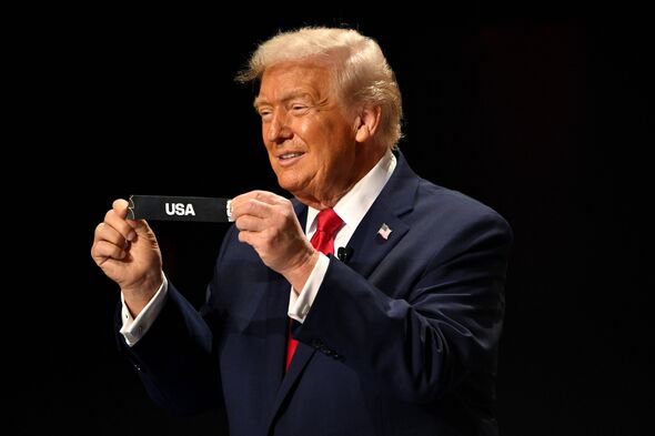 Donald Trump draws out the card of United States