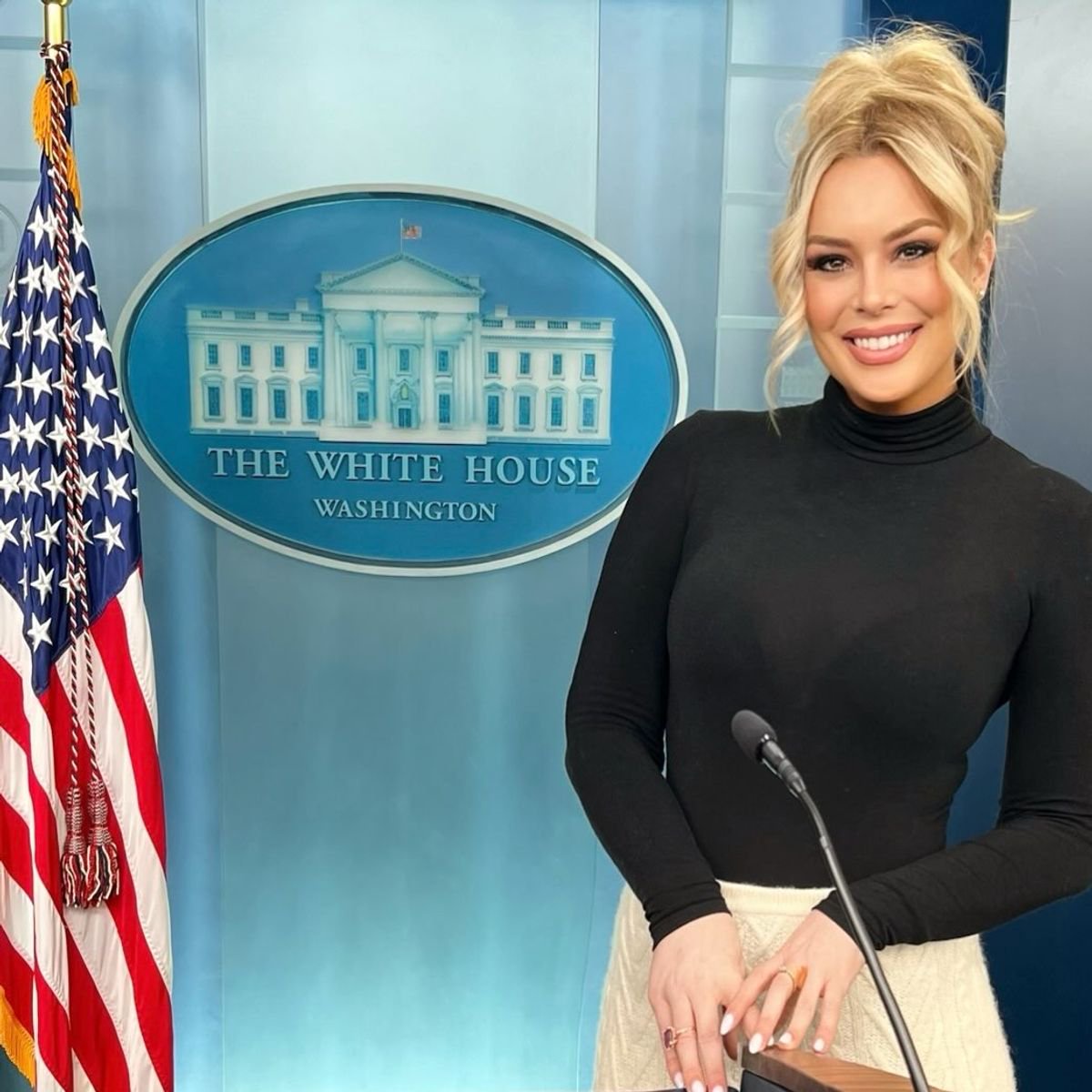 Britt McHenry at the White House