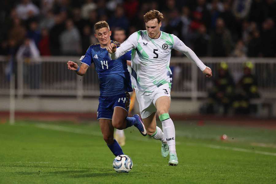 Republic of Ireland and Everton defender Jake O'Brien.