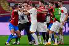 Tempers during the clash spilled over after the final whistle