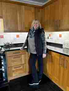 Diane Watt in the kitchen at Boggy Park, Thurso