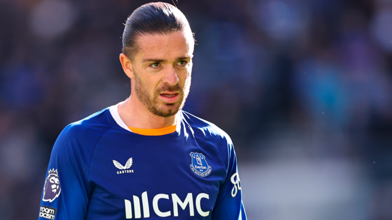 Jack Grealish in action for Everton