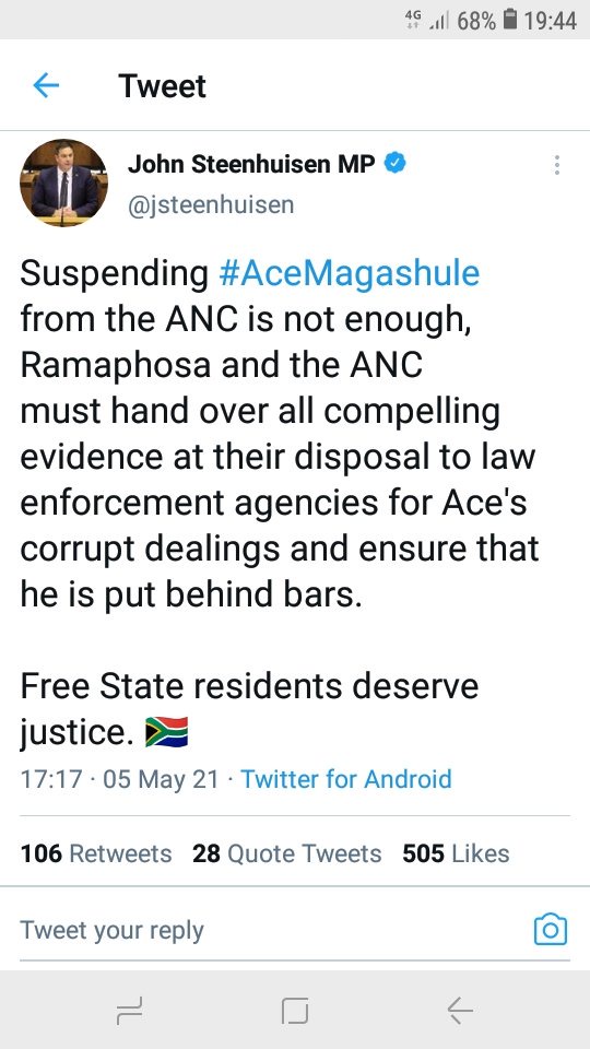 Ace Magashule writes a letter to suspend Cyril Ramaphosa ...