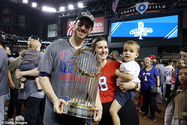 The catcher played a leading role as Texas secured a first World Series crown in 2023