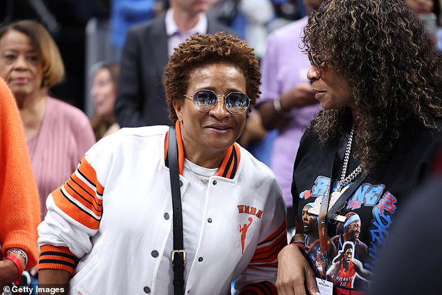 Wanda Sykes attends Game 6 of the 2026 WNBA Finals between the Valkyries and the Dream