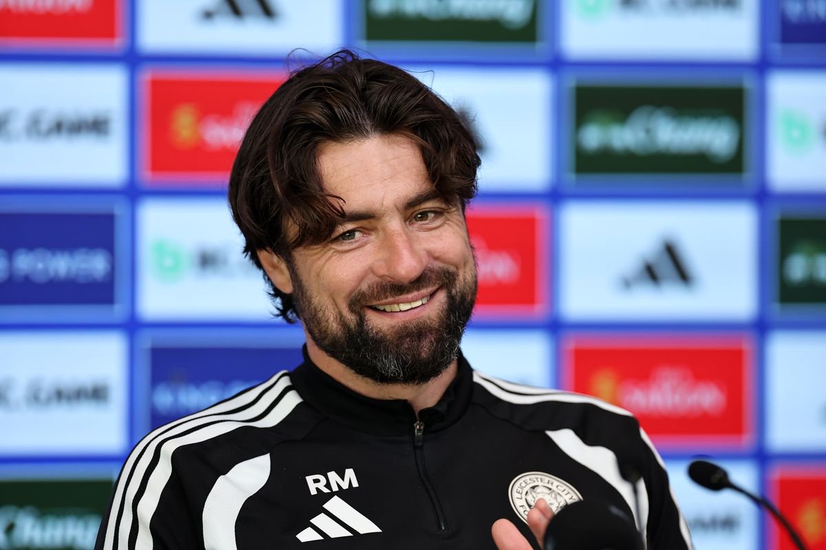Leicester City boss Russell Martin at his pre-Doncaster press conference