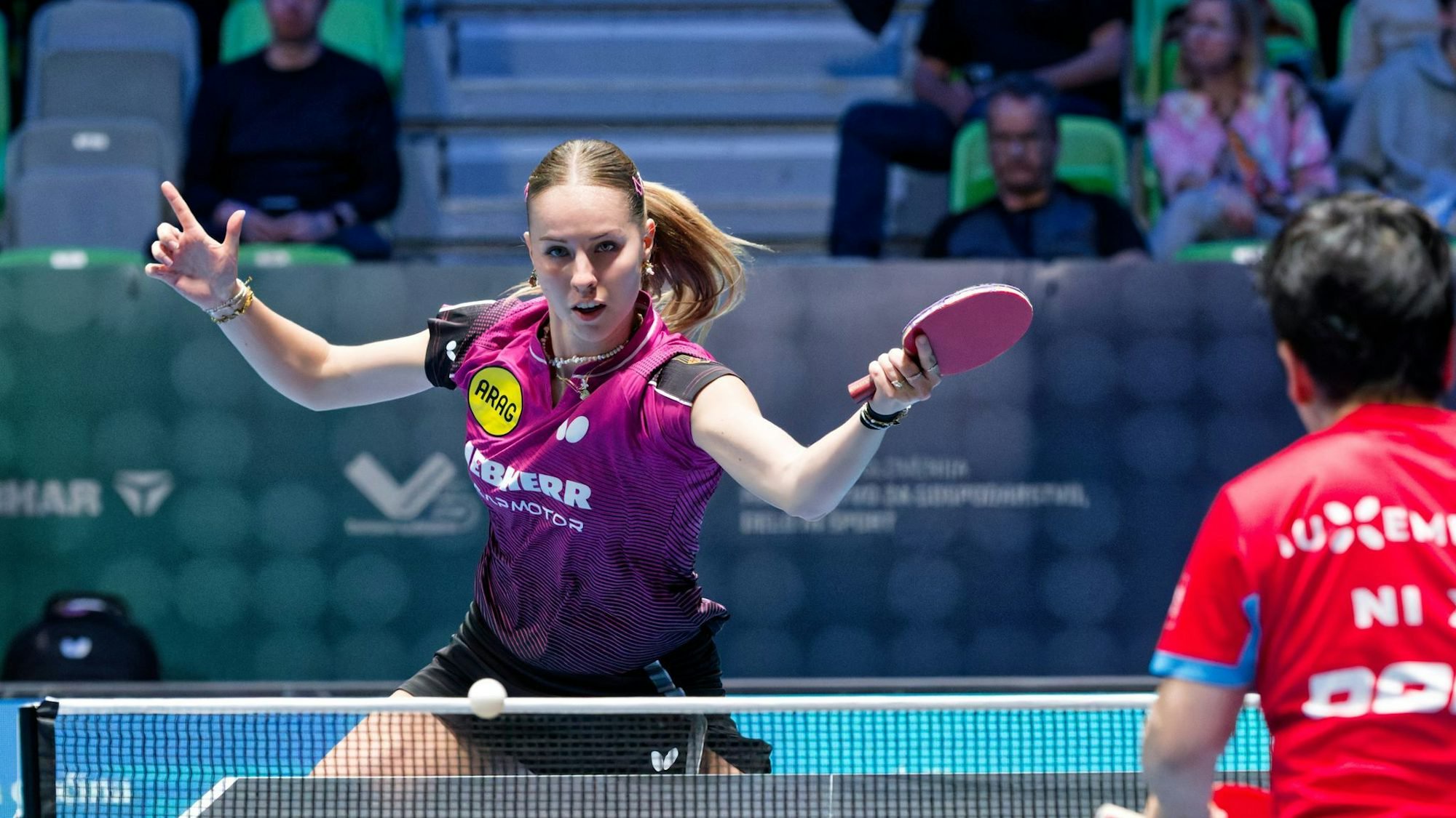 Im EM-Endspiel: Die deutsche Tischtennis-Meisterin Annett Kaufmann.