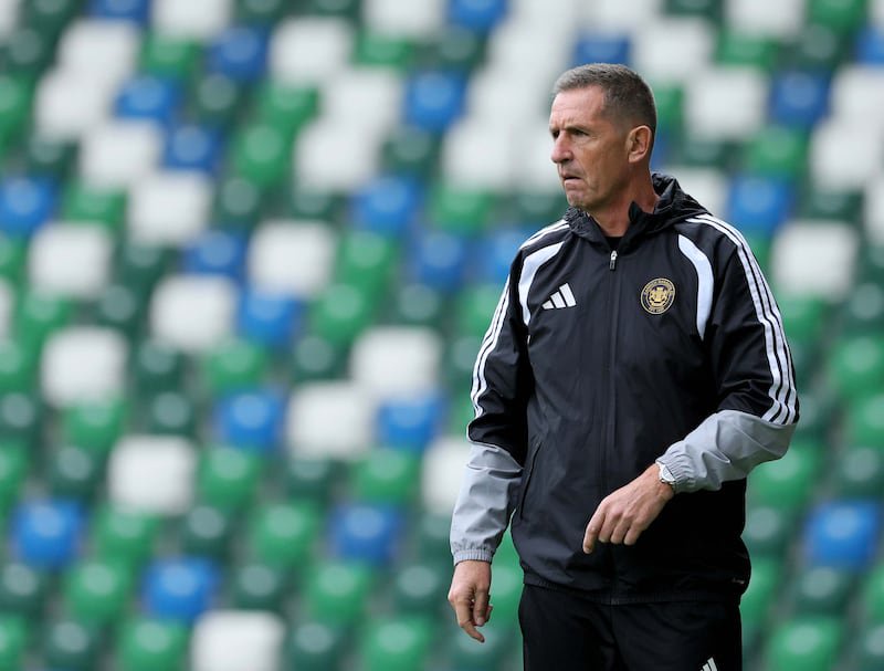 Carrick manager Stephen Baxter