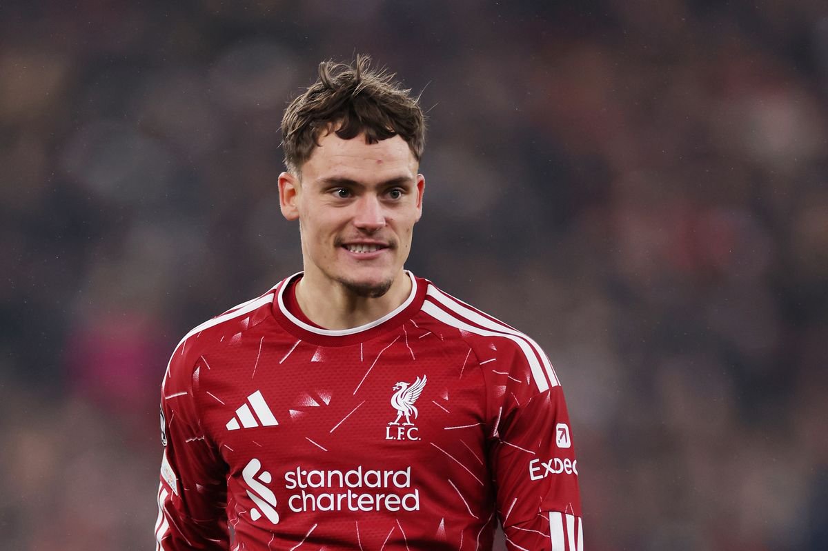 Florian Wirtz of Liverpool looks on during the UEFA Champions League 2026/27 League Phase MD3 match between Liverpool FC and Villarreal CF