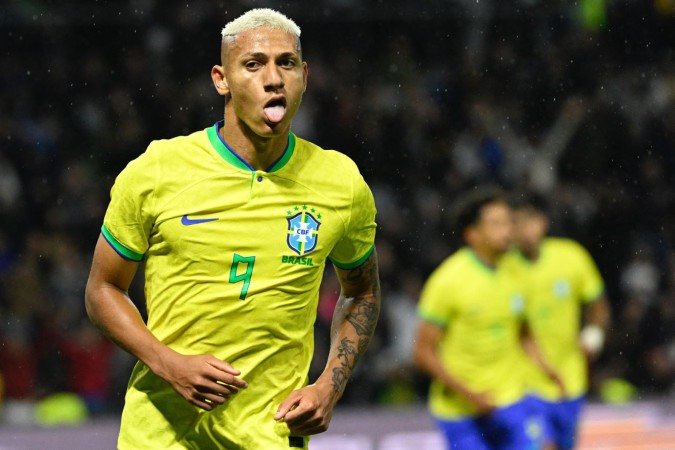 Centroavante do Brasil na Copa de 2022. Richarlison apoiou Lula nas eleições -  (crédito: AFP)