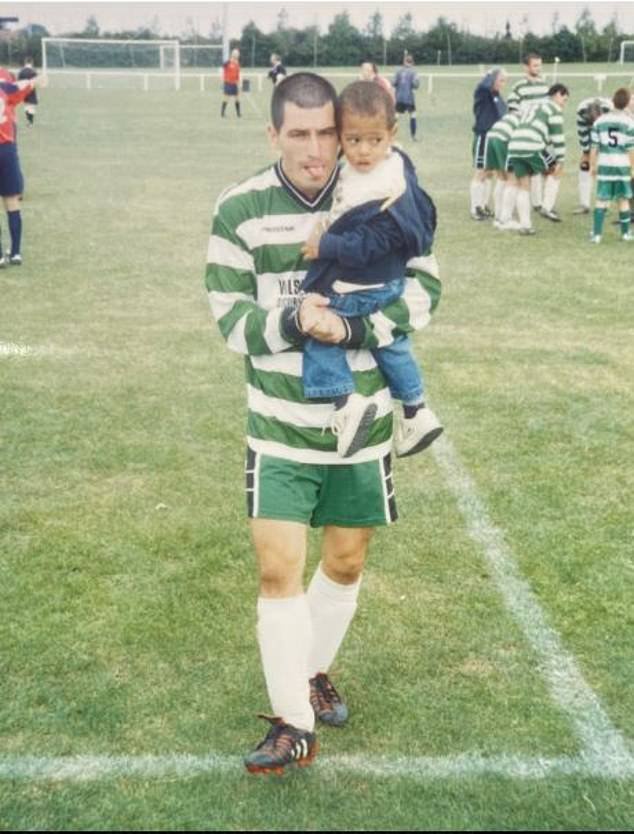 A former West Midlands Police officer, Bellingham earned the nickname the 'Non-League Pele' during his 25-year career. Pictured above with Jude (Source: CJPhillips1982/X)