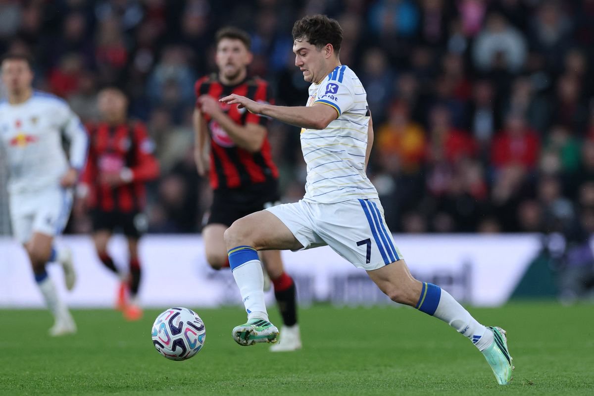 Daniel James runs with the ball 