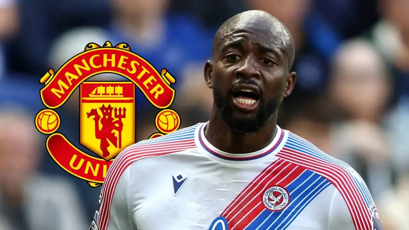 Crystal Palace striker Jean-Philippe Mateta, Man Utd badge