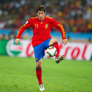 Joan Capdevila - DURBAN, SOUTH AFRICA - JULY 07: Joan Capdevila of Spain in action during the World Cup Semi Final match between Spain (1) and Germany (0) at the Durban Stadium on July 7, 2010 in Durban, South Africa (Photo by Simon Bruty/Anychance/Getty Images)