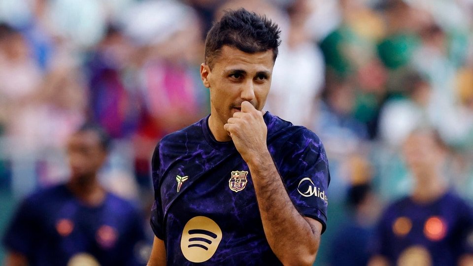 Rodri is reportedly not feeling fully fit, prompting Flick to hold him back from the start. (REUTERS)