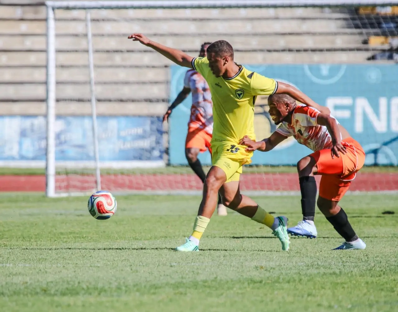 Highbury FC's Luke Daniels scored the opening goal in their recent 2-1 defeat against Lerumo Lions in the Motsepe Foundation Championships