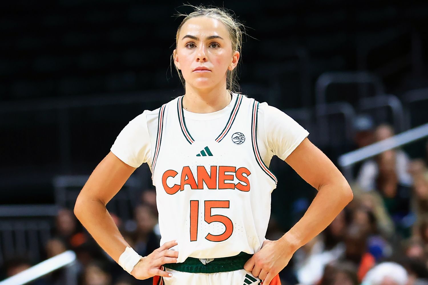 Hanna Cavinder #15 of the Miami Hurricanes in December 2024.Credit: Megan Briggs/Getty