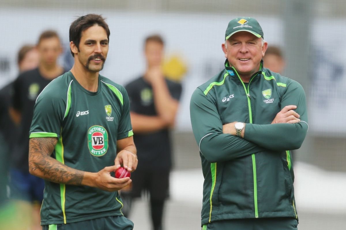 Craig McDermott and Mitchell Johnson