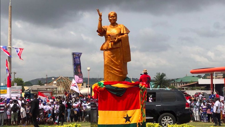 President Akufo-Addo unveils statue of late NPP MP Theresa Ameley Tagoe