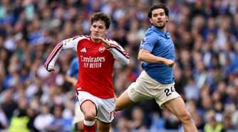 Arsenal's Christos Tzolis vs Brighton
