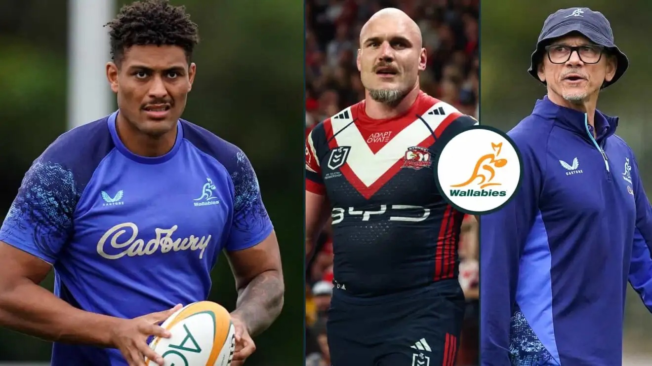 Split image of Miles Amatosero, Angus Crichton and Les Kiss.