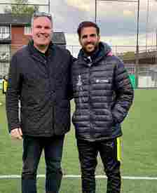 Cesc Fabregas was speaking to Nick Callow at the launch event of the Enterprise Rent-a-Player competition in London