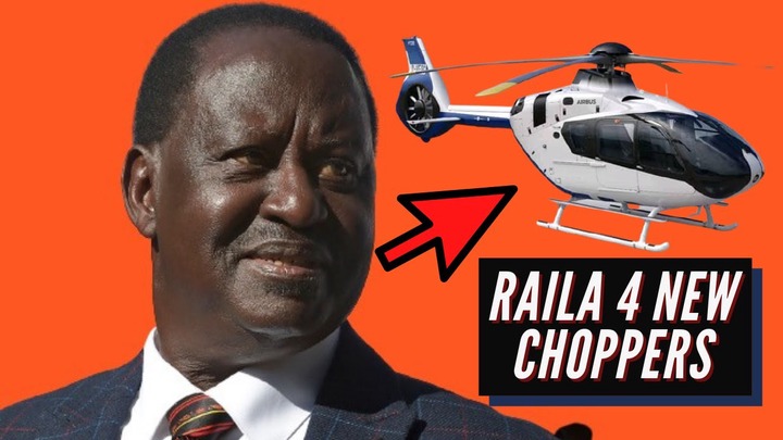 ODM Boss Raila Odinga Procures FOUR CHOPPERS from France ahead 2022 General  Election in Kenya - YouTube