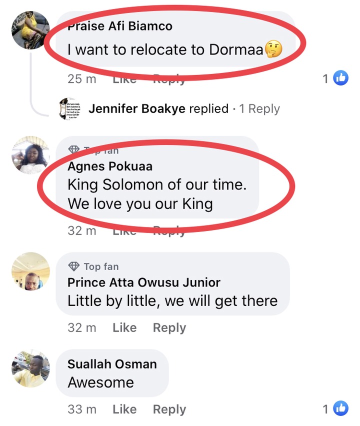 'Dormaahene is probably the best chief in Ghana'- Netizens praise him after his recent achievements surfaced.