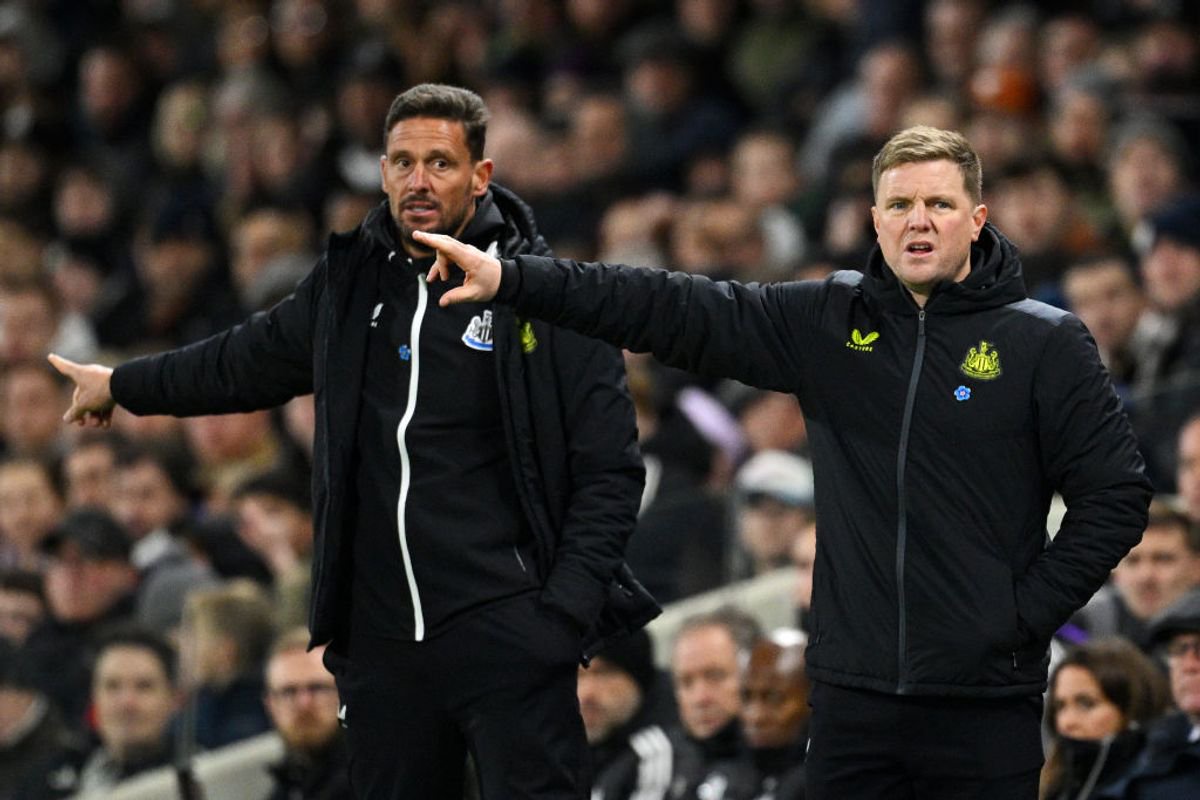 Jason Tindall, Assistant Manager of Newcastle United and Eddie Howe