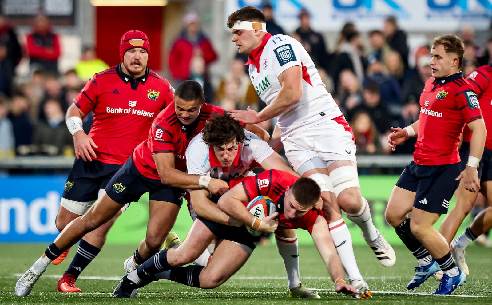 Ulster's James McNabney playing against Munster. Photograph: Dan Clohessy/Inpho