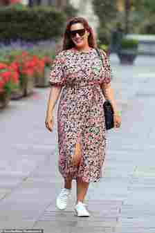 The trusty old midi-dress, worn by Kelly Brook in 2020, has given way to the maxi