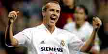 Michael Owen celebrating a goal for Real Madrid