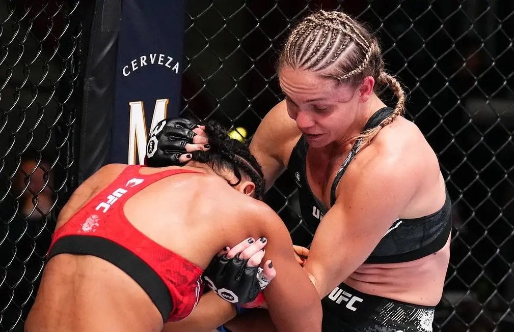Tainara Lisboa vence no UFC Vegas 81. Foto: Reprodução/Instagram/@UFCEspanol