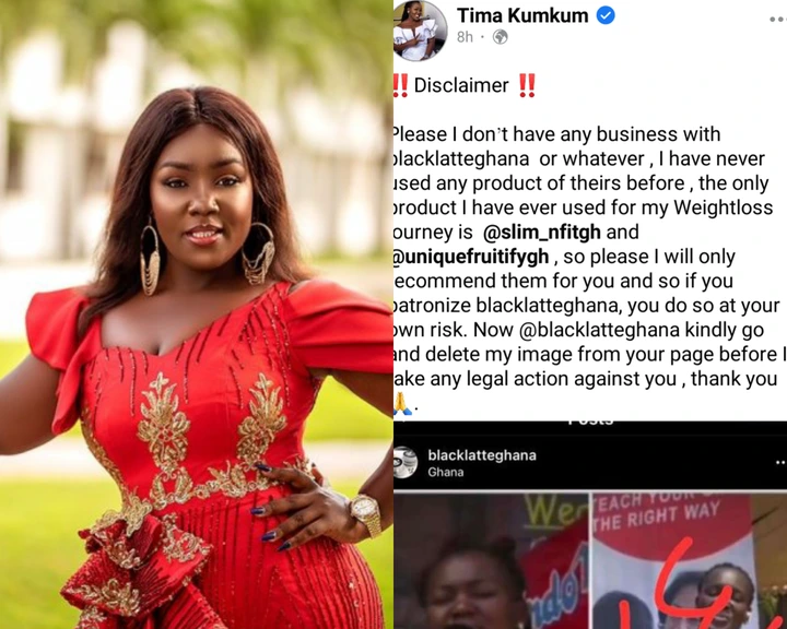Tima Kumkum blast and disgraces we!ght lose company for using her pictures without her permission to sell their products