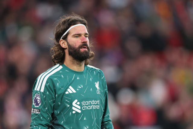 Alisson is technically Liverpool’s vice-captain but will not wear the armband