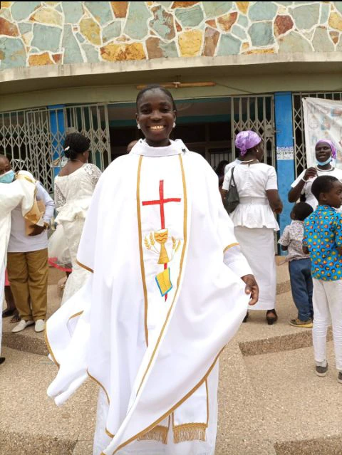 Meet the first female ordained as Rev. Father in Ghana - Photos