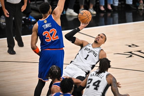 Victor Wembanyama a beaucoup souffert offensivement, lors des finales NBA en juin dernier, face à Karl-Anthony Towns et aux Knicks.