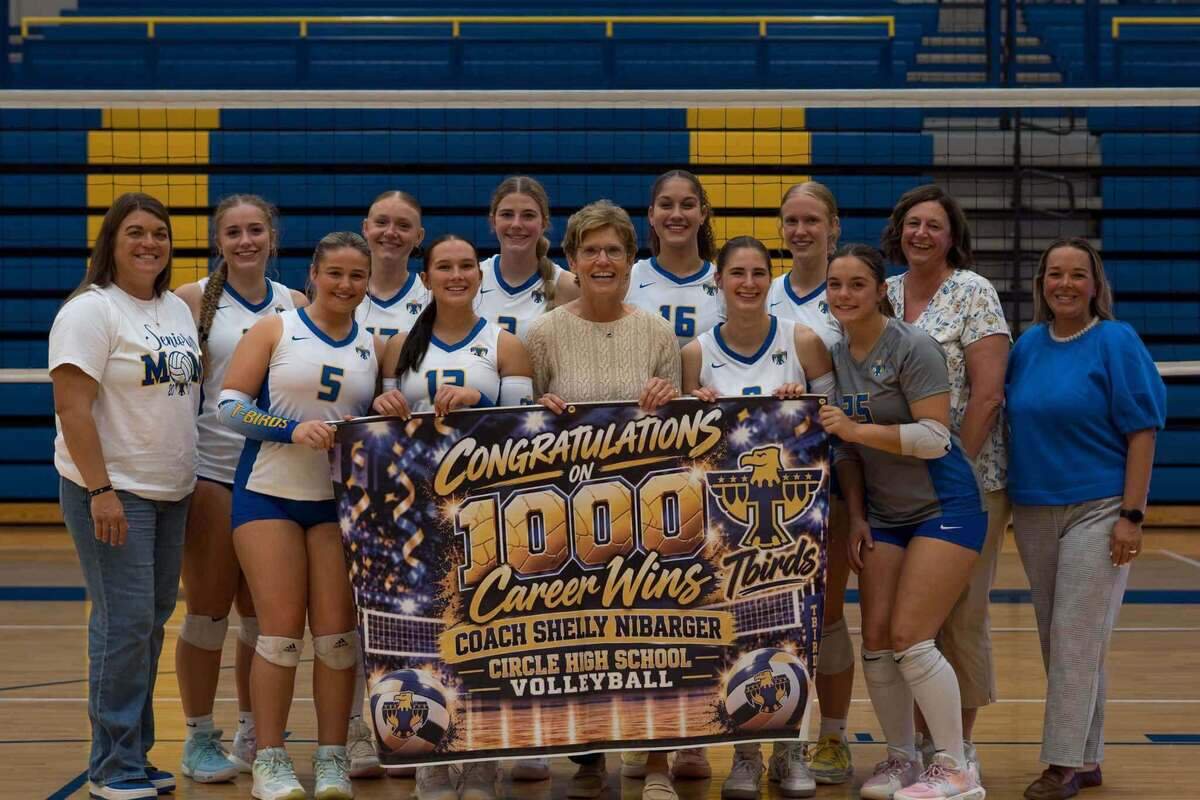 Circle volleyball coach Shelly Nibarger celebrated her 1,000th career victory during the 2026 season, becoming just the fifth coach in Kansas high school volleyball history to reach the milestone. The 38-year coaching veteran enters the state tournament with a 1,010-414 career record.
