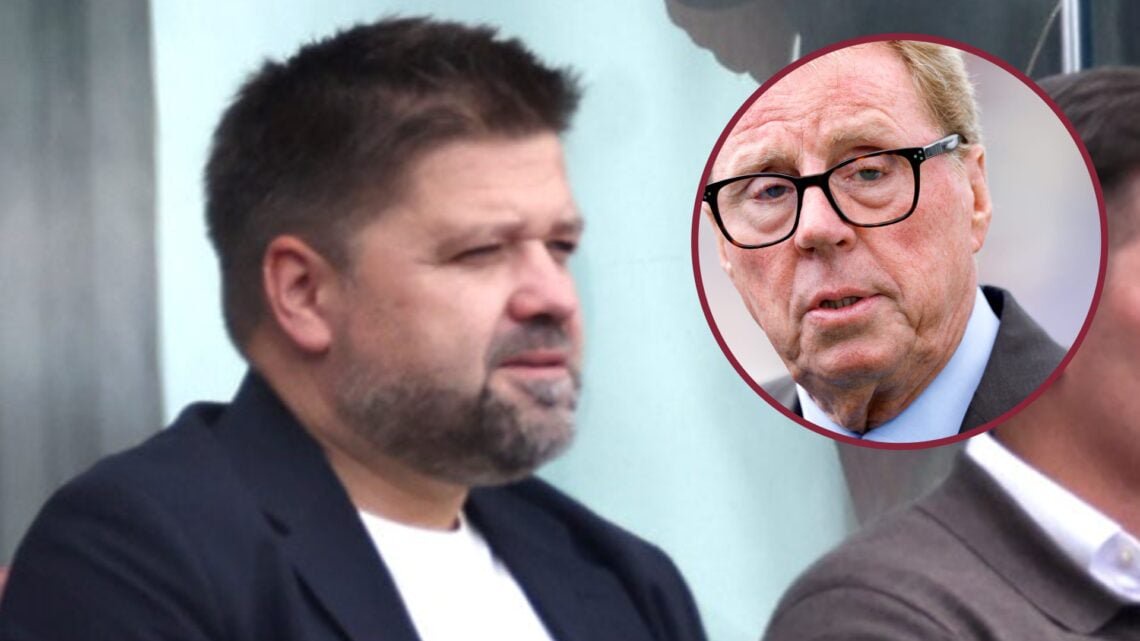 West Ham director of recruitment Nils Koppen and, inset, former Hammers boss Harry Redknapp