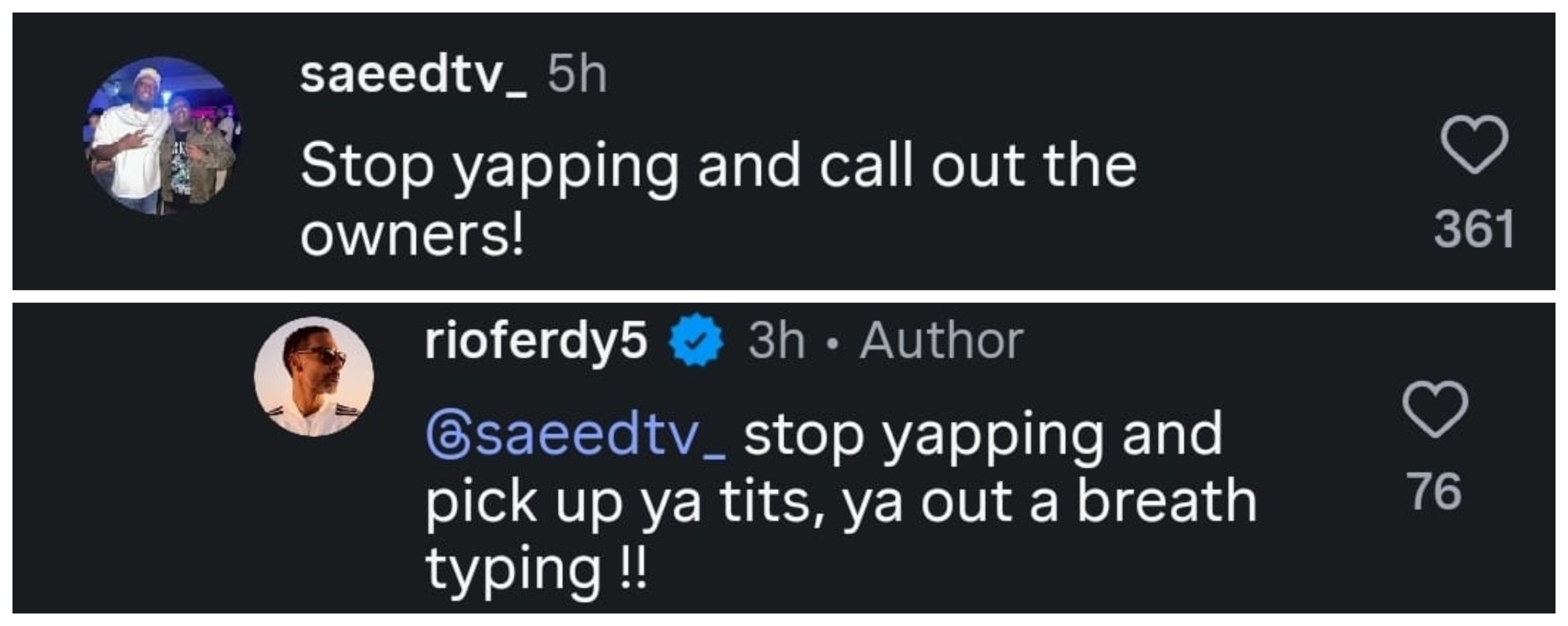 Rio Ferdinand's fat-shaming reply