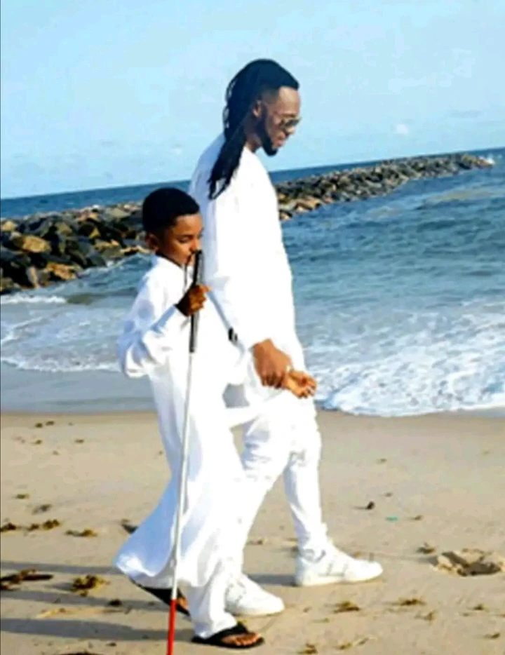 4 Years After Flavor Picked a Blind Boy On Street And Adopted Him, See his current photos